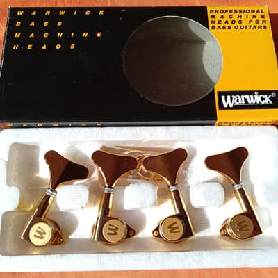 Warwick Streamer Bass Original NOS tuners 4 string 2+2 Made by Gotoh 1990s Gold image 1