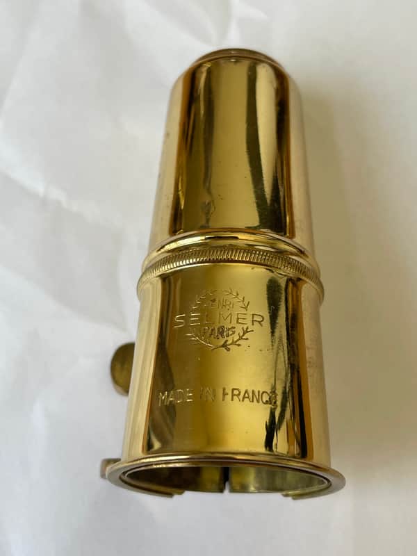 Vintage Selmer Paris Alto Saxophone Ligature and Cap Set - Listing #1 image 1