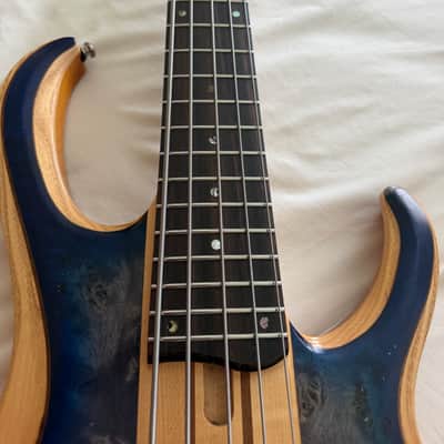Ibanez BTB845-CBL Standard 2020 - Present - Cerulean Blue Burst Low Gloss image 5