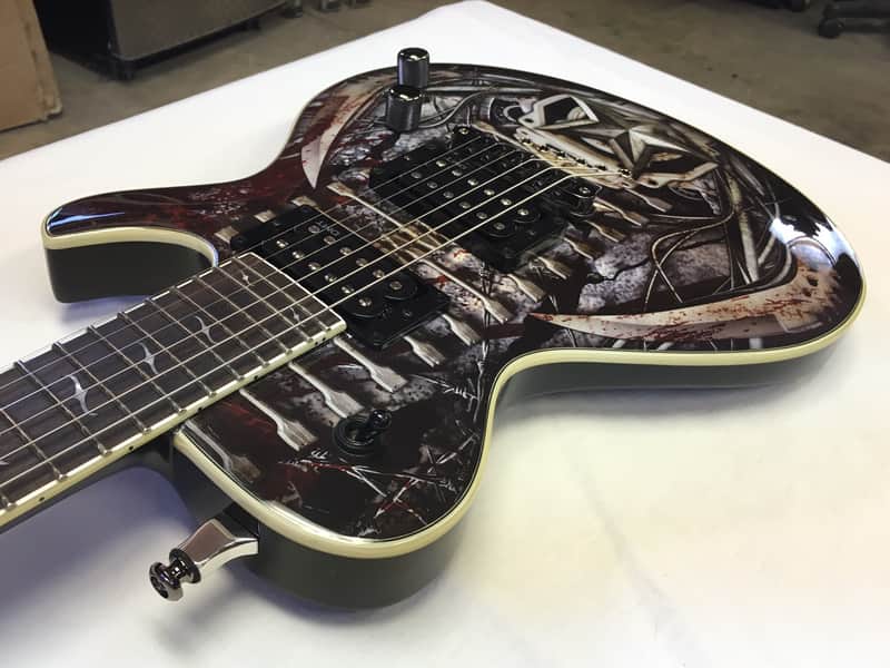 Dean Deceiver Death Machine 2014 Multi Colored custom graphics