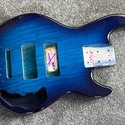 G&L CLF Research L-2500 S750 bass body USA Blueburst ash image 1