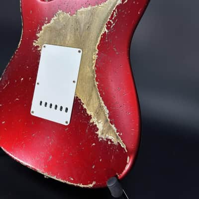 Fender Custom Shop 1963 Stratocaster Super Heavy Relic - Candy Apple Red image 13