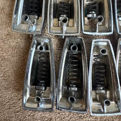 Ludwig Lot of 10 Vintage Large Classic Bass Drum or Tom Lugs - Lot #3 70s - Chrome image 9