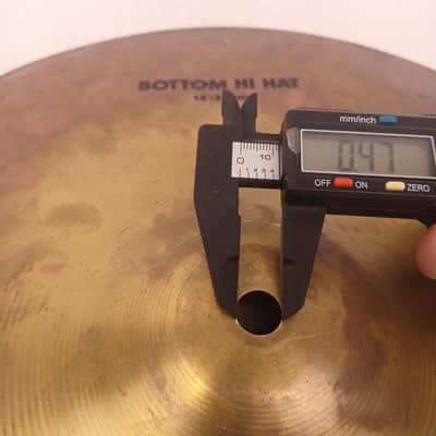 Yamaha YDZ14HB 14" Hi-Hat Cymbal Bottom Side Zildjian Vintage 80s Made In USA image 4