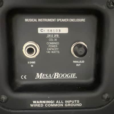 Mesa/Boogie Rectifier Oversized 2x12 Cab w/UK made Celestion Vintage 30s (2000–2001) - Single Owner, near Mint Condition image 5