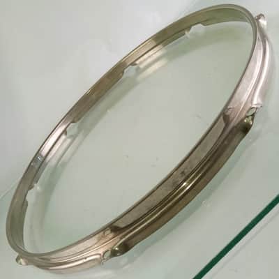 Ludwig 15"BRASS Triple-Flange NOB WFL Snare/Tom Drum Batter Rim/Hoop 8Lug Nickel image 4