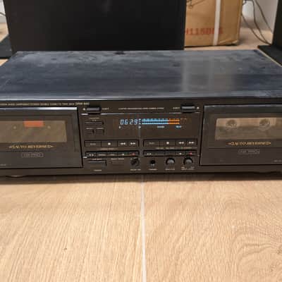 Denon DRW-840 dual record cassette deck Late 1990s - Black image 1