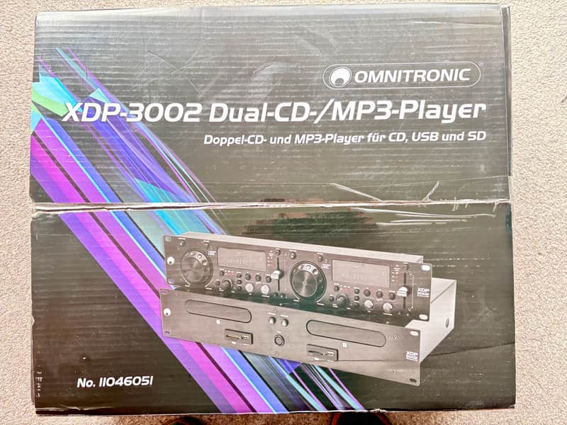Omnitronic Dual CD player & mp3 player XDP3002 2023 image 1