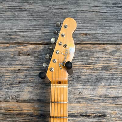 Used Fender Custom Shop 1952 Telecaster Relic - Black over CAR w/OHSC image 4