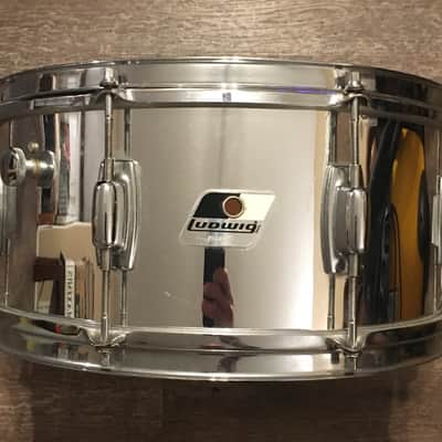 Ludwig Rocker Maple 6.5x14 Snare Drum Chrome over wood image 1