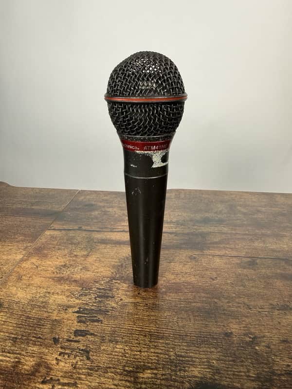 Immagine Audio-Technica ATM41HE Handheld Wired XLR Microphone Black Red - 1