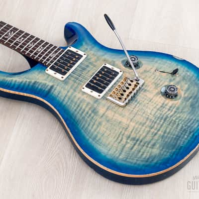 2012 Paul Reed Smith Custom 24 Trem Faded Blue Burst w/ Case image 10