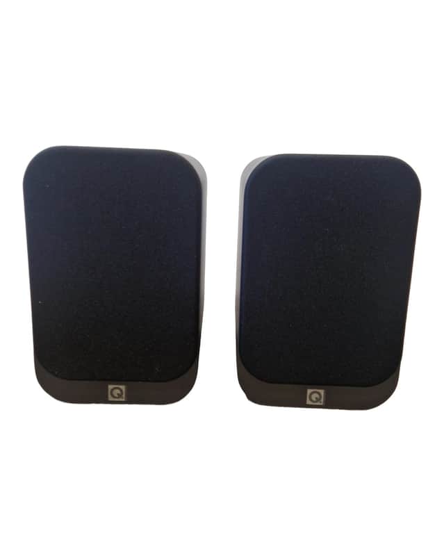 Q Acoustics 3010 HI-FI Speaker Pair - Black HI-FI Speakers - Compact Design - Excellent w/ & tags image 1