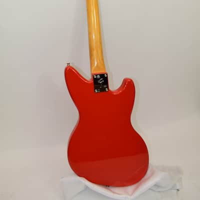 2022 Fender Kurt Cobain Jag-Stang Left-Hand Electric Guitar, Rosewood Fingerboard, Fiesta Red w/ Bag image 10
