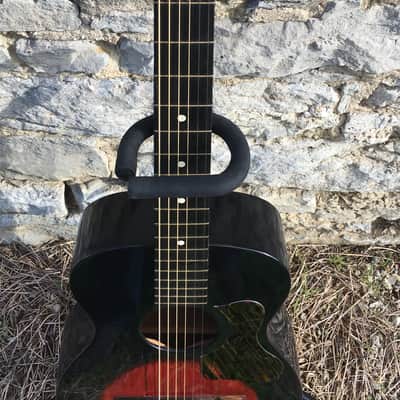 Silvertone Parlor Guitar Red Burst Scalloped X Braced Top image 8