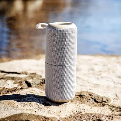 Crosley CR3080A-DU Duo 2-in-1 Portable Bluetooth Stereo Speakers, Dune image 3
