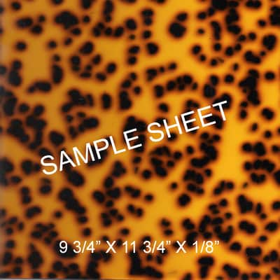 Thick Amber Yellow Polka Dot blank sheet for Epiphone guitar pickguards image 2