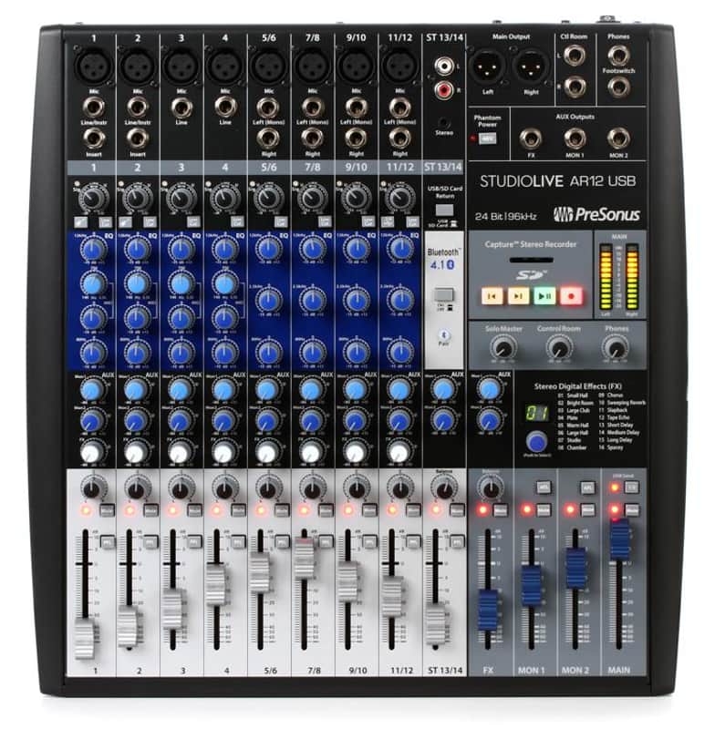 PreSonus StudioLive AR12 12-Channel Hybrid USB Mixer Interface