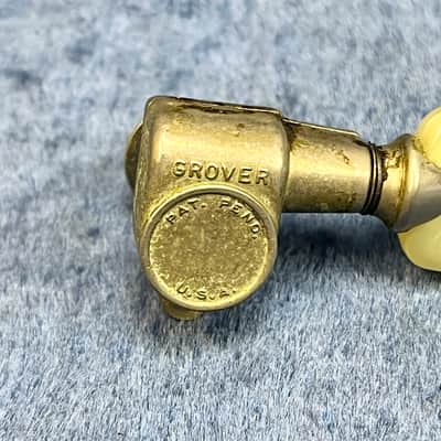 Vintage 1960's Grover Nickel Futura Patent Pend Single Guitar Tuner Bass Side E, A, D #2 image 2