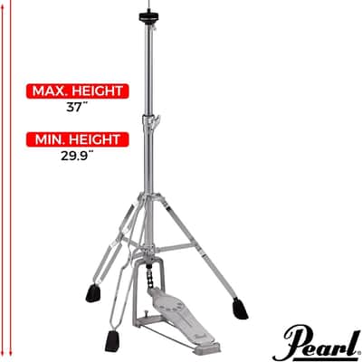 Pearl H830 Hi-Hat Stand, Demonator Style Long Footboard and Swivel Legs image 2