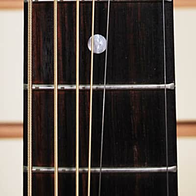 1995 Dobro USA DM-33H DM33H Chromed Brass Resonator Round Neck Guitar w Etched Hawaiian Motif Excellent Condition w OHSC and Booklet. image 6