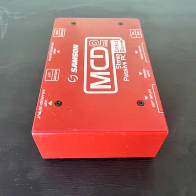 Samson MCD2 Pro S-Max Series Stereo Passive PC Direct Box 2010s - Red image 4