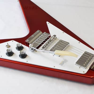 Gibson Flying V 1967 Reissue 2020 Vibrola Burgundy image 10