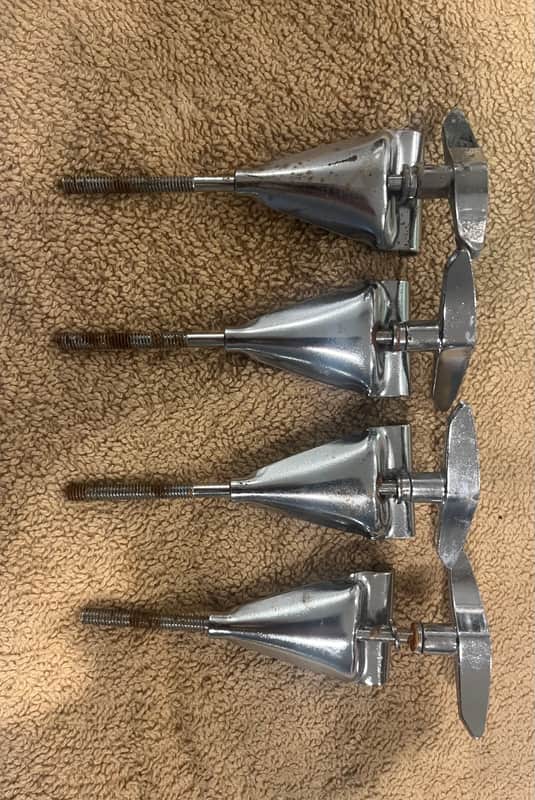 Slingerland Bass claws and T rods 70s - Chrome image 1