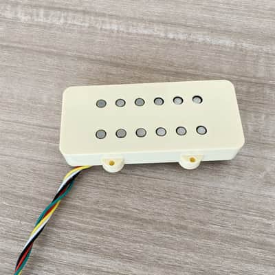 Jazzmaster Humbucker Cancelling pickup Neck or Bridge Pickup,12pcs of Alnico 5 Rod - Neck / Ivory / 5 wires image 5