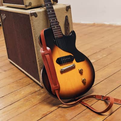 Vintage 60s Strap / Shoulder Pad / Leather Guitar Strap / Three Colourways image 3