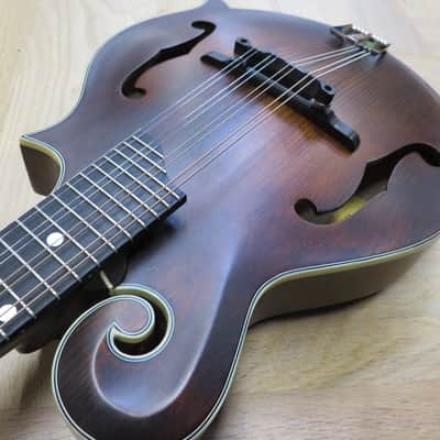 Eastman MD315 F model mandolin with gig bag  2018 satin brown image 2