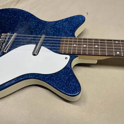 Danelectro 59M 12SDC 12-string Guitar MIK Made In Korea Blue Sparkle image 5