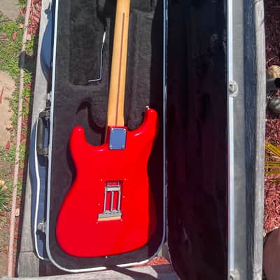 Squier MIJ Standard Stratocaster with Maple Fretboard 1984 - 1988 - FIESTA RED  JVGuitars image 7