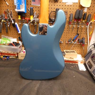 Fender '62 Jazz Bass Stack Knob Reissue - USA 1998 - Lake Placid Blue image 9