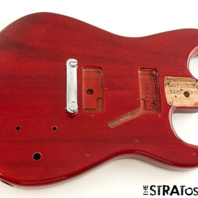Fender Squier Paranormal Strat-O-Sonic BODY & HARDWARE Crimson Red Transparent. image 1