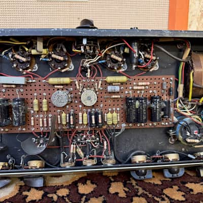 Vintage 1960s Vase Bassman 120 6L6 Australian Original Valve Amplifier Head RARE image 22