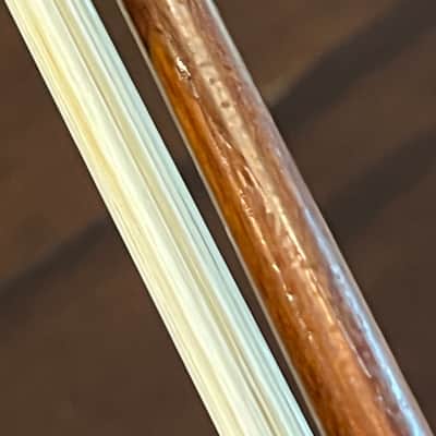 Antique vintage Conrad Gotz*** 3 star bow Violin Bow - grafted, repaired, and just a bit longer image 15
