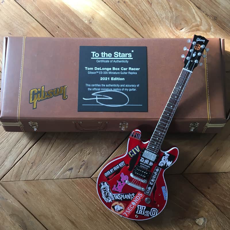 Axe Heaven Tom DeLonge Gibson 335 Miniature 2021 Red image 1