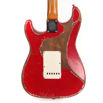 Fender Custom Shop 1962 Roasted Stratocaster Ultimate Relic Torino Red Masterbuilt Greg Fessler image 6