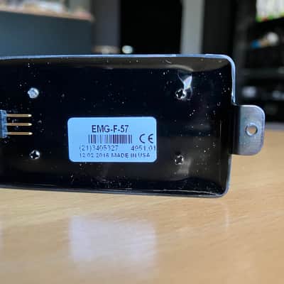 EMG 57-BRBC F-Spaced Active Bridge Humbucker - Brushed Black Chrome image 3