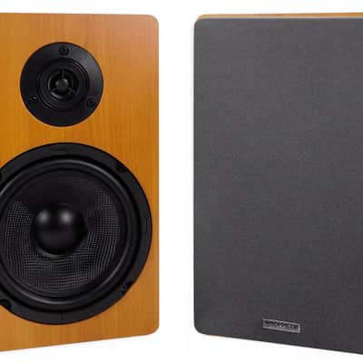 Rockville BluTube Tube Amplifier+6.5" Wood Bookshelf Speakers+8" Wood Stands + Rockville BLUE 14G50 OFC 14 Gauge 50 Foot 100% Copper Speaker Wire image 12