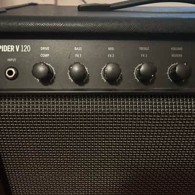 Line 6 Spider V 120 120-Watt 1x12" Digital Modeling Guitar Combo 2016 - 2018 - Black image 2