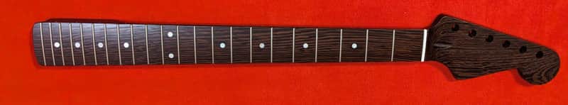 ST Guitar Neck, SOLID WENGE WOOD image 1