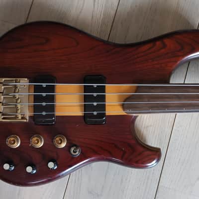 Ibanez Musician MC-924H AJ10 Alphonso Johnson Signature, Factory Hybrid Fretted & Fretless Bass, 1981 - Dark Satin image 9