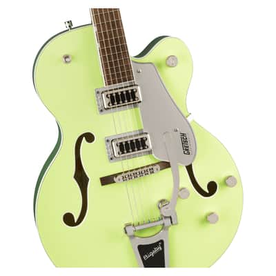Gretsch G5420T Electromatic Classic Hollow Body Electric Guitar w/Bigsby, Laurel Fingerboard, Two-Tone Anniversary Green image 4