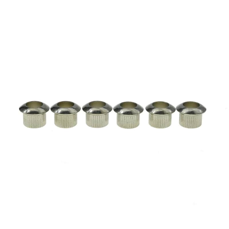 Kaish Premium Brass Vintage Size Guitar Tuner Bushings 1/4" Vintage Tuning Keys Tuning Machines Ferrules For Vintage St/Tl/Lp Guitars Brass 6.2Mm(I.D.)* 8.3Mm(O.D.) Nickel image 1