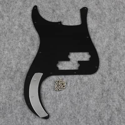 Bass Pickguard Guitar Scratch Plate Pick Guard for 4 String Standard Bass Style, 4Ply Black Pearl image 3