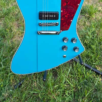 Kauer Banshee Taos Turquoise, Fralin P90s, Double bound, Natural back, as new! image 2