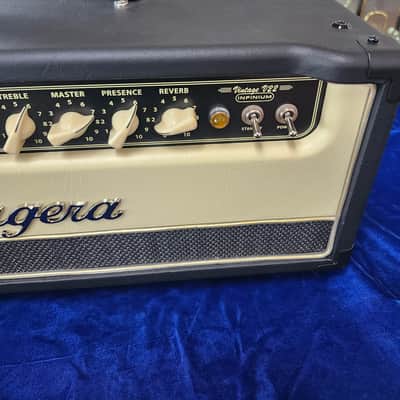 Mint Used Bugera V22HD INFINIUM 22W 2-Channel Tube Amp Head - 2-Tone Black and Cream w/ Original Box image 2