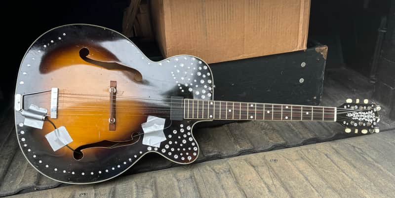 Old Kraftsman Archtop 1950’s, Sunburst, Big Joe Williams 9 string image 1